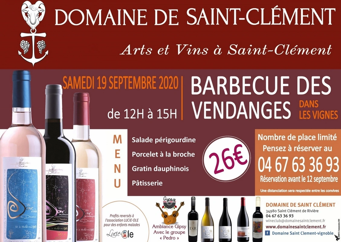 Domaine Saint Clément - Le barbecue des vendanges 2020